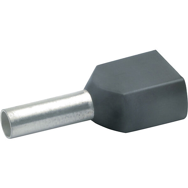 Klauke Zwillings-Aderendhülse 2x1,5qmm sw isol. 87212